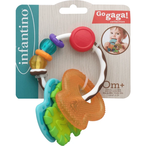 Infantino B KidsĀ® Slide & Chew Teether Keys - Afbeelding 3