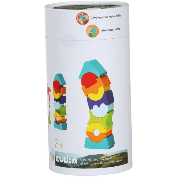 Cubika Toys Houten Speelgoed Stapeltoren LD-9 - Afbeelding 3