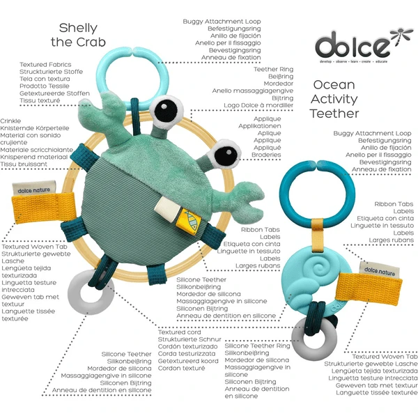 Dolce Ocean Shelly De Krab - Afbeelding 4