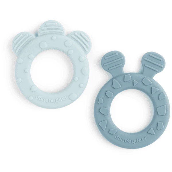 Done By Deer ™ Bijtring 2-Pack Hert Friends Blauw - Afbeelding 4