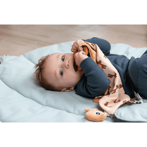 Done By Deer ™ Knuffeldoekje Met Bijtring Raffi, Mosterdgeel - Afbeelding 5