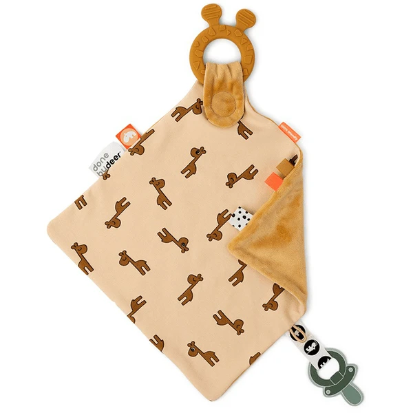 Done By Deer ™ Knuffeldoekje Met Bijtring Raffi, Mosterdgeel