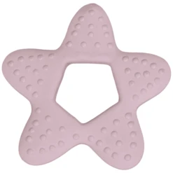 Filibabba Bijtring Ster Natuurlijk Rubber - Light Lavendel