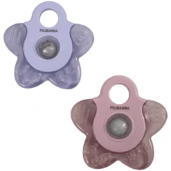 Filibabba Verkoelende Ster Bijtring 2-Pack - Rose Mix