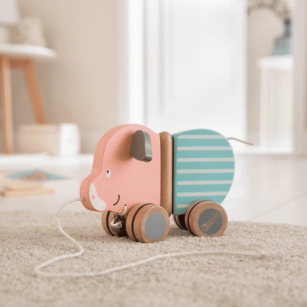 Howa Trekvarkentje "Berta" Gemaakt Van Hout - Afbeelding 3