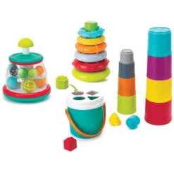 Infantino 3-in-1 Stapel-, Sorteer- En Draaiset Activity