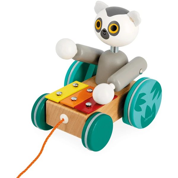 Janod Tropik - Xylofoon Maki Om Te Trekken - Afbeelding 3