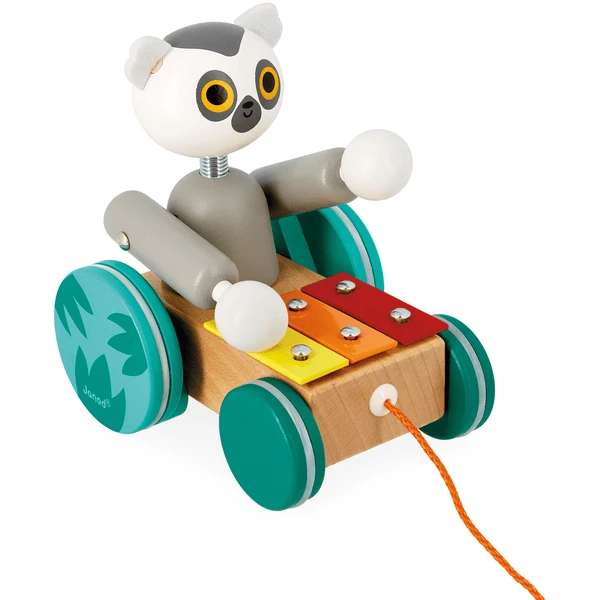 Janod Tropik - Xylofoon Maki Om Te Trekken - Afbeelding 4