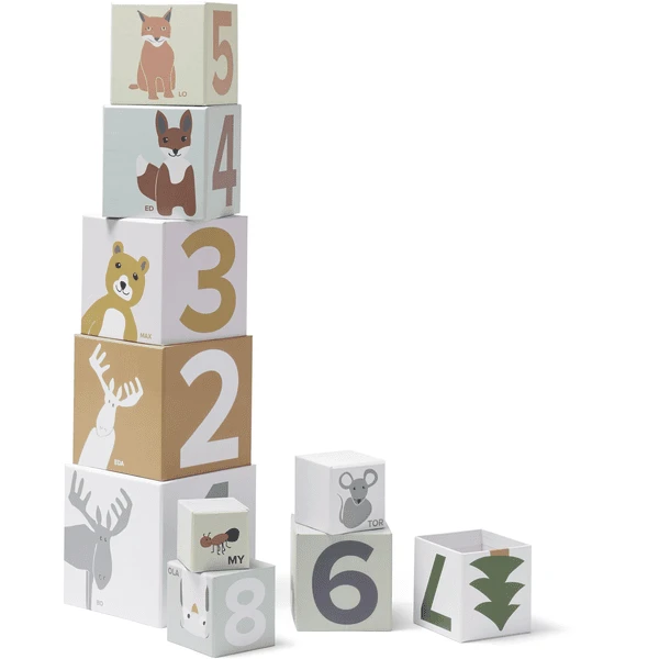 Kids Concept® Kartonnen Blokjes 1-10 Edvin - Afbeelding 2