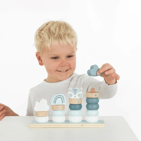 Label-Label - Kleine Stapelringen - Blauw - Afbeelding 2