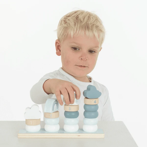 Label-Label - Kleine Stapelringen - Blauw - Afbeelding 4