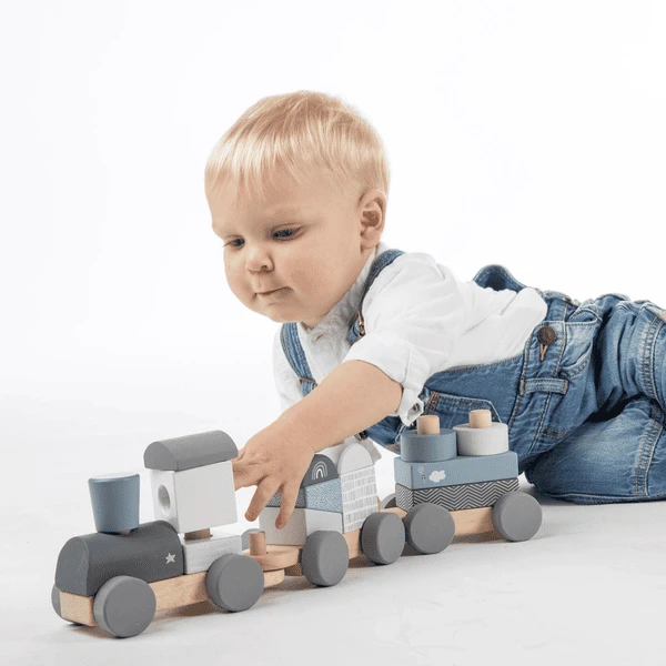 Label-Label - Stapeltrein - Blauw - Afbeelding 3