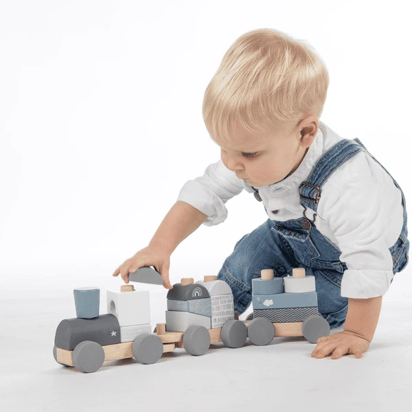 Label-Label - Stapeltrein - Blauw - Afbeelding 4