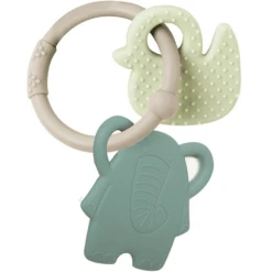 Nattou Bijtring Eend & Olifant Grijs