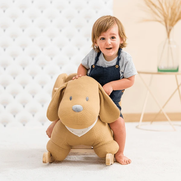 Nattou Charlie Rocking Animal Jacquard Caramel - Afbeelding 2