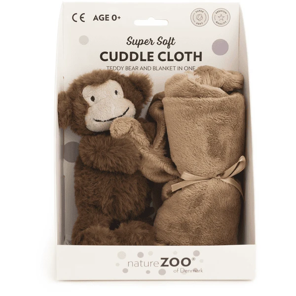 Nature Zoo Of Denmark "Superzacht Knuffeldoekje Aapje, Bruin". - Afbeelding 2