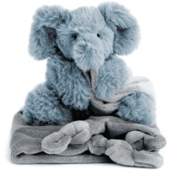 Nature Zoo Of Denmark "Superzacht Knuffeldoekje Olifant, Donkerblauw".