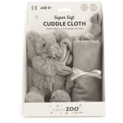 Nature Zoo Of Denmark "Superzacht Knuffeldoekje Olifant, Donkergrijs".