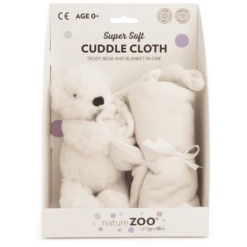 Nature Zoo Of Denmark "Superzachte Knuffeldoek Ijsbeer, Wit".