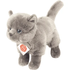 Teddy HERMANN ® Kartuizer Kat Staand Donkergrijs, 20 Cm