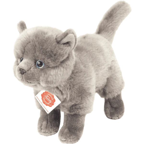 Teddy HERMANN ® Kartuizer Kat Staand Donkergrijs, 20 Cm