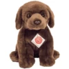 Teddy HERMANN ® Labrador Zittend Donkerbruin 25 Cm