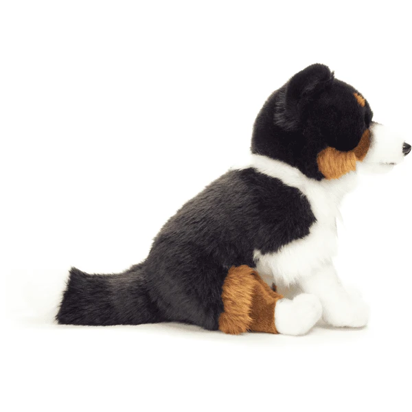 Teddy HERMANN ® Tri- Color Border Collie Zittend 30 Cm - Afbeelding 4