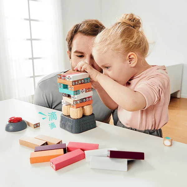 Top B Right Toys® Houten Stapeltoren Poedervat - Afbeelding 2