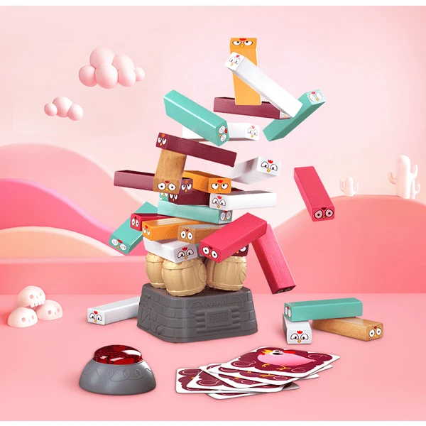 Top B Right Toys® Houten Stapeltoren Poedervat - Afbeelding 4