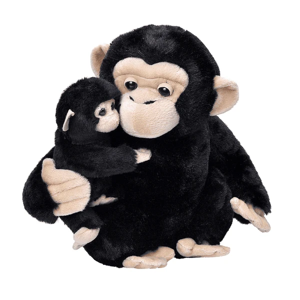 Wild Republic Knuffel Mama En Baby Chimpansee