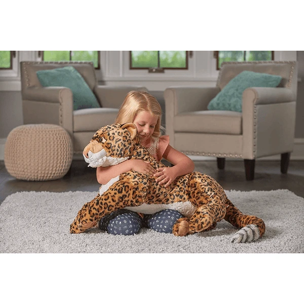 Wild Republic Zachte Knuffel Cuddle Kins Jumbo Afrikaans Luipaard - Afbeelding 2