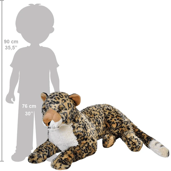Wild Republic Zachte Knuffel Cuddle Kins Jumbo Afrikaans Luipaard - Afbeelding 3