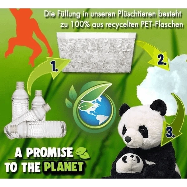 Wild Republic Zachte Knuffel Cuddle Kins Jumbo Panda - Afbeelding 3