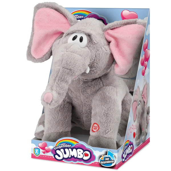 XTREM Toys And Sports - Zingende Olifant "Sugar Pie Honey Bunch" 27 Cm In Probeer Me Doos - Afbeelding 2